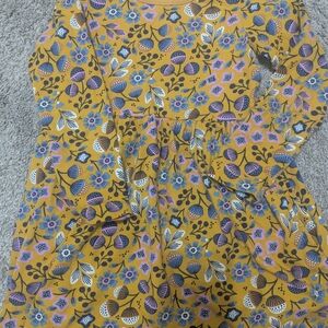 Hanna Andersson Kids Dress - Mustard Floral
